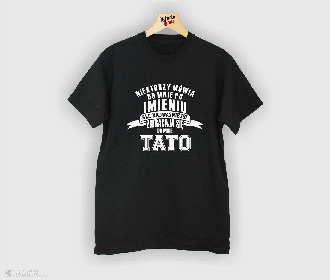 Koszulka z nadrukiem dla taty - super tata, najlepszy tatuś