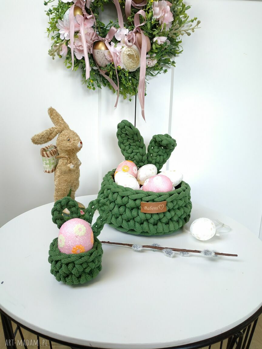 Koszyczek Króliczek The Ester Bunny - wielkanocna dekoracja do domu i dla dzieci