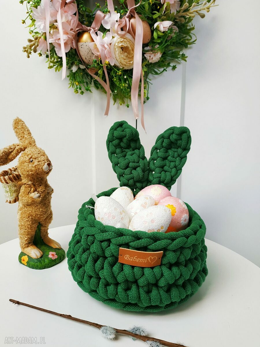 Koszyczek Króliczek The Ester Bunny - wielkanocna dekoracja do domu i dla dzieci