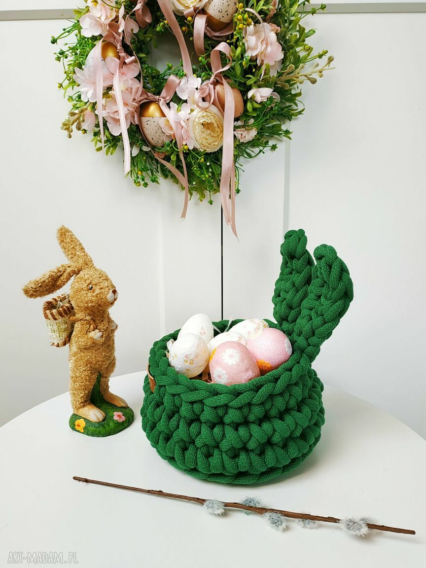 Koszyczek Króliczek The Ester Bunny - wielkanocna dekoracja do domu i dla dzieci