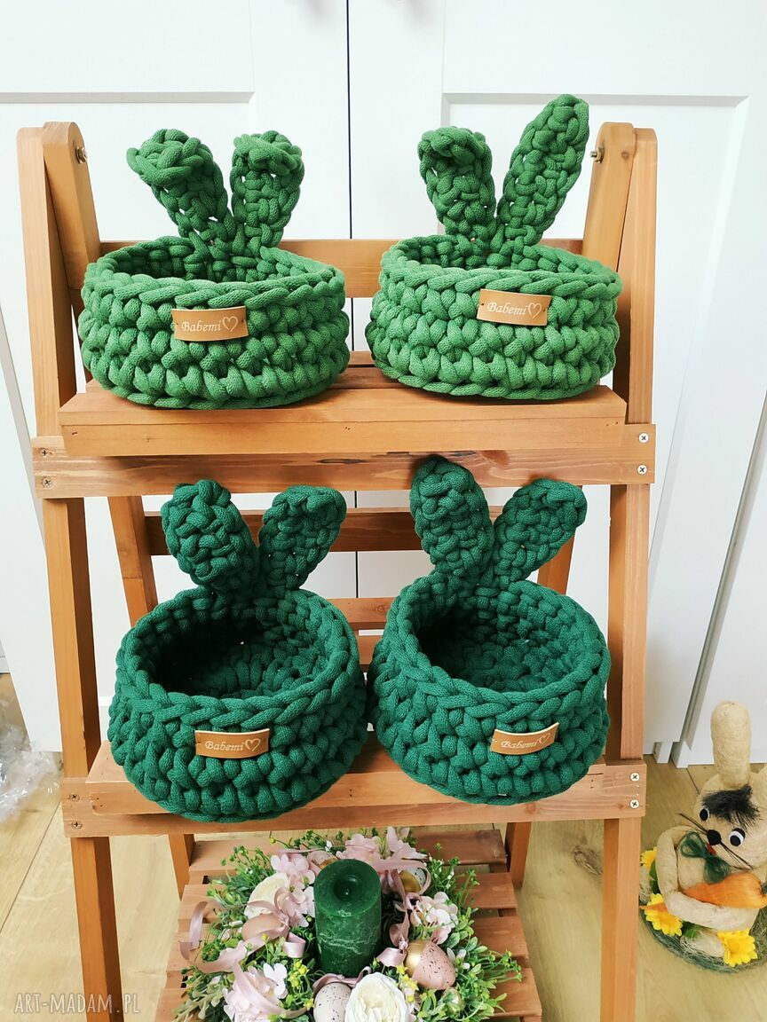 Koszyczek Króliczek The Ester Bunny - wielkanocna dekoracja do domu i dla dzieci
