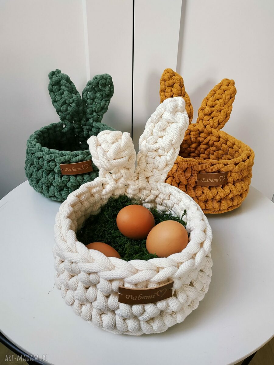 Koszyczek Króliczek „The Ester Bunny” - ręcznie robiony na święconkę