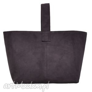 13-0007 fioletowa torebka damska do ręki shopper bag