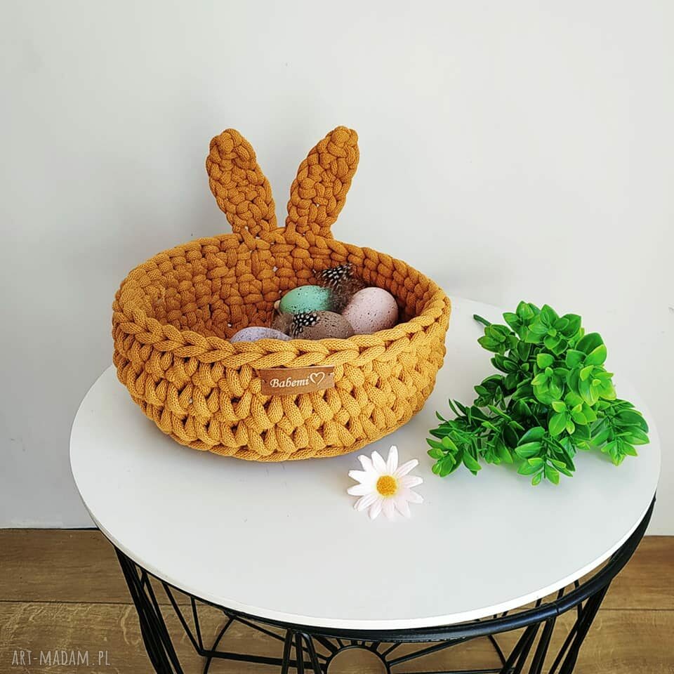 Koszyk wielkanocny „The Easter Bunny” - duży zajączek z uszami