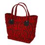 modne na zakupy 37 0009 czerwona torebka shopper