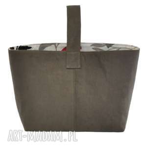 13-0002 szara torebka damska do ręki shopper bag na zakupy