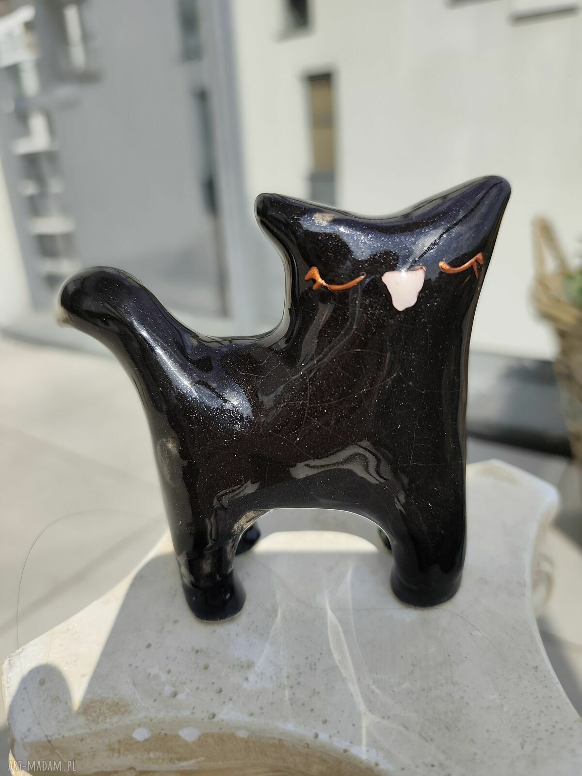 Kot ceramiczny - figurka Wolna Chwila