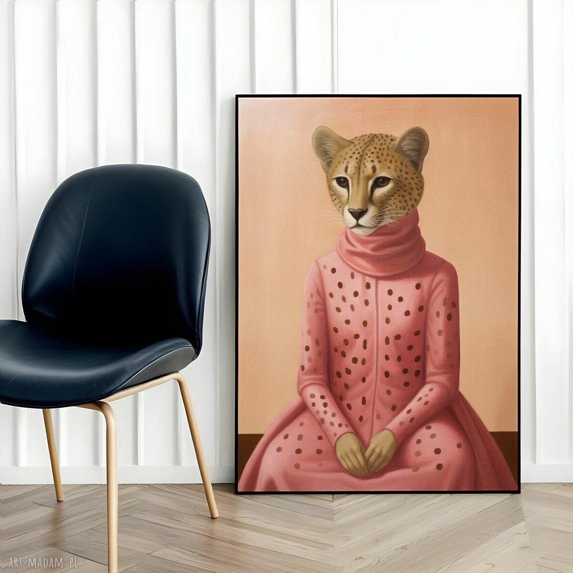 Kolorowy plakat z kotami 61x91 cm - do sypialni Hogstudio
