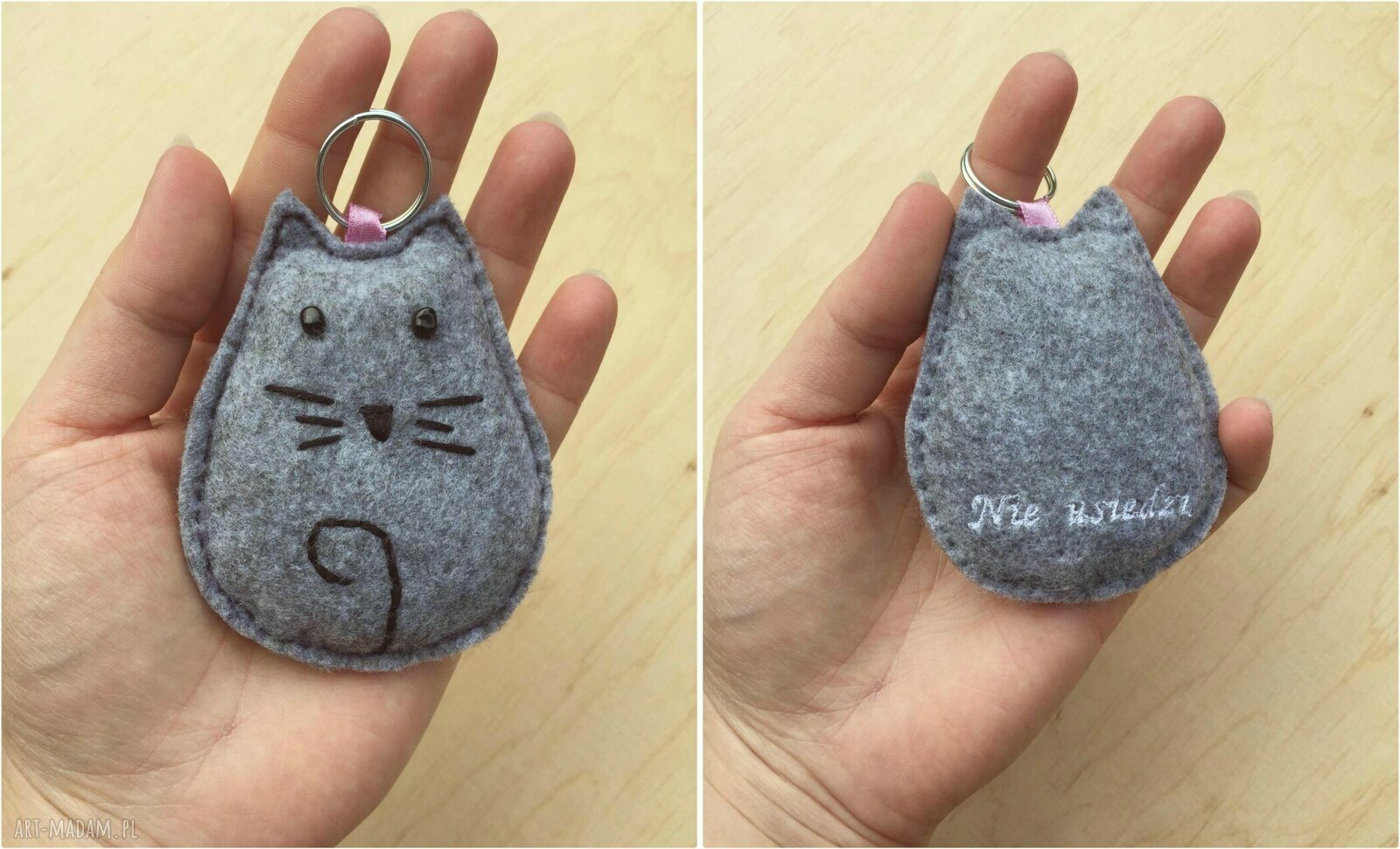 filcowa kotka mruczka na zamówienie hand made