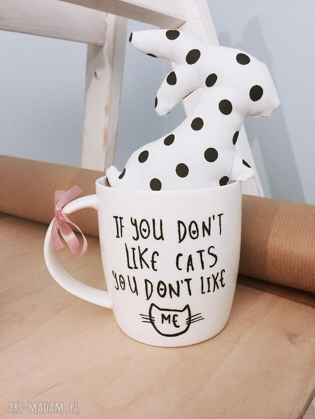 kubek like cat ręcznie zrobione