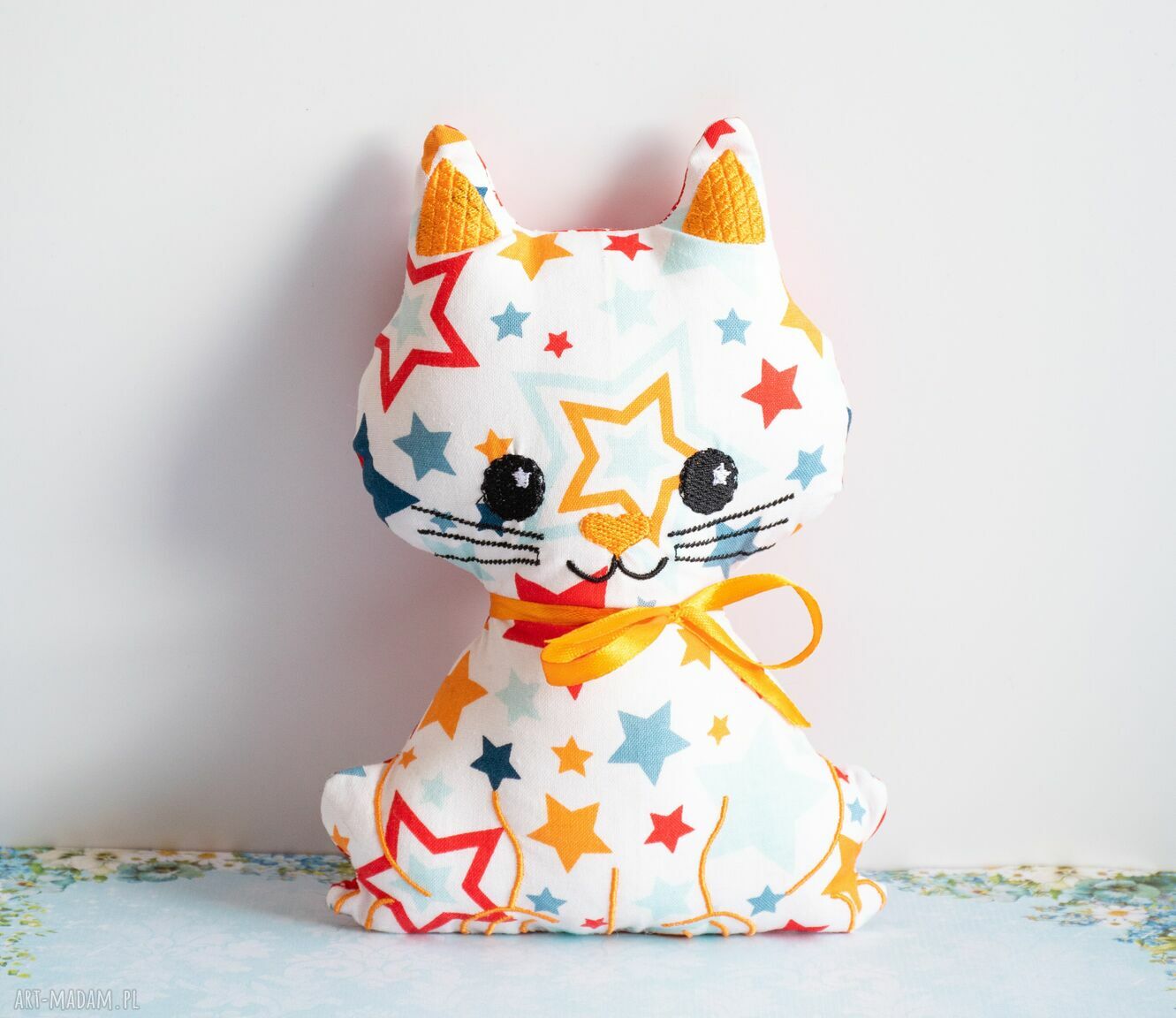 Kotek Psotek Karolek 19 cm - haftowana maskotka dla dziecka