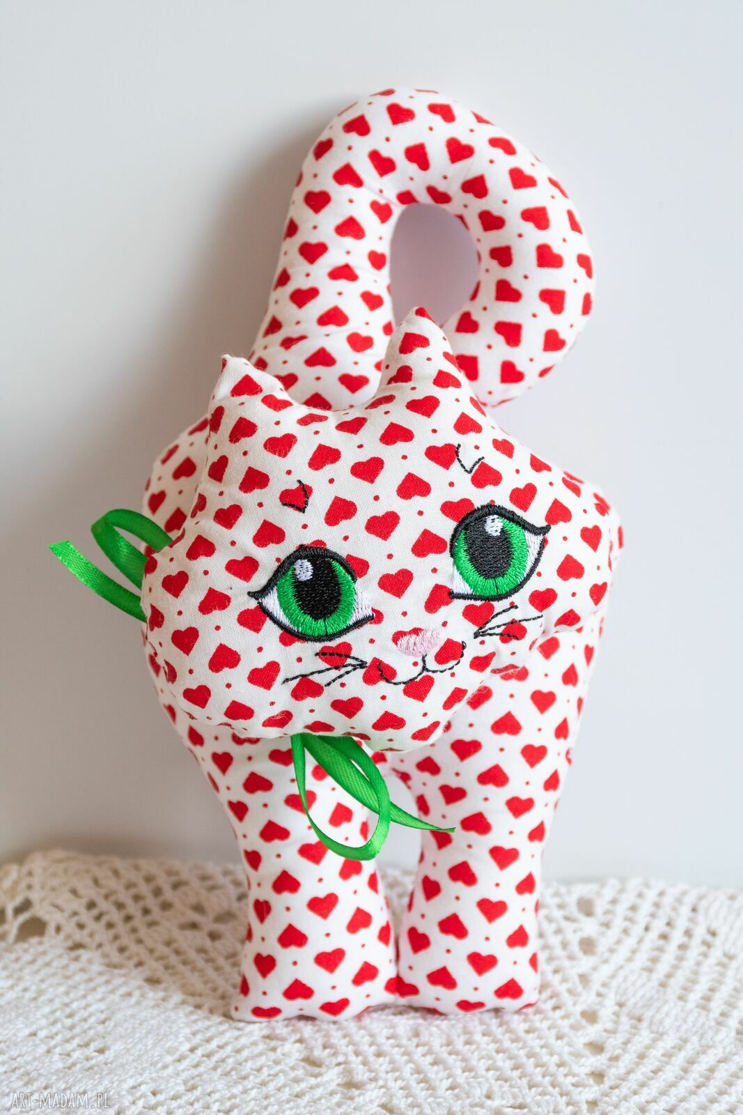 Kotek - zawieszka Serduszko 22 cm