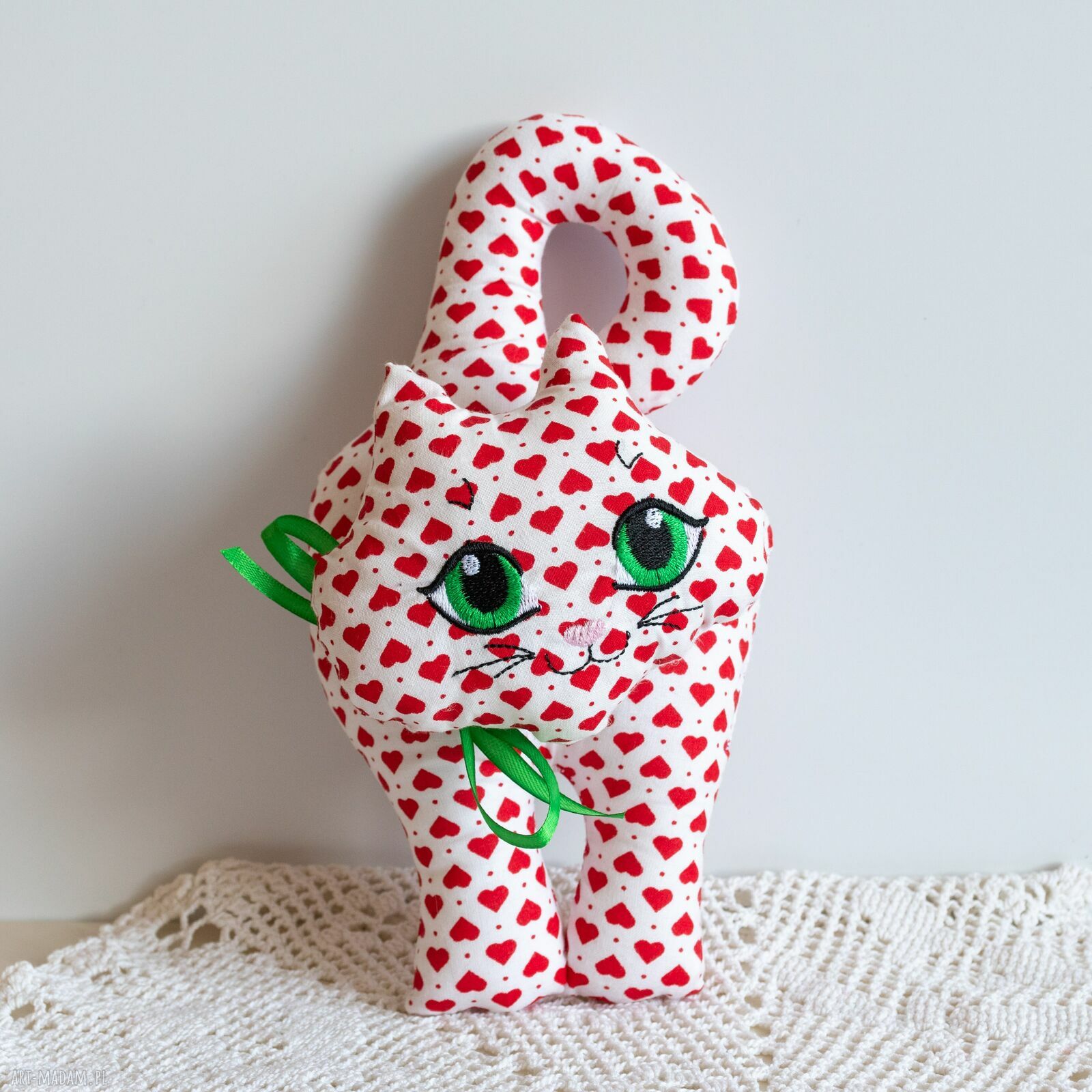 Kotek - zawieszka Serduszko 22 cm