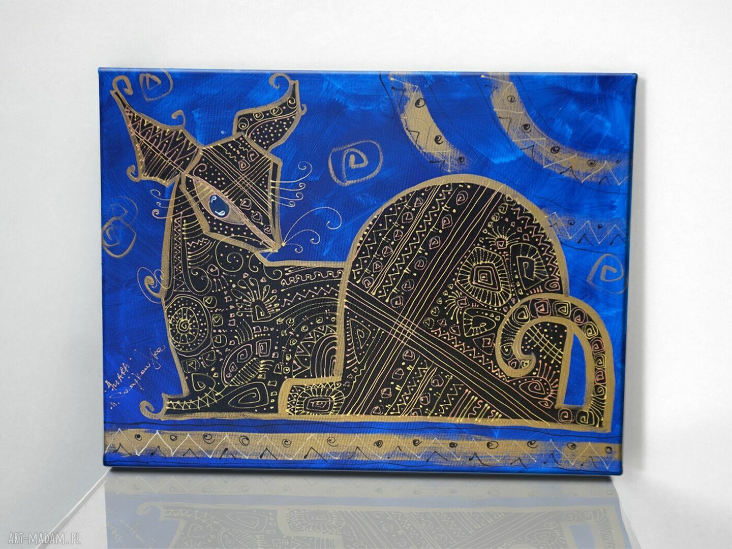 Kotka Dejzi - obraz giclee z serii Koty na płótnie Canvas
