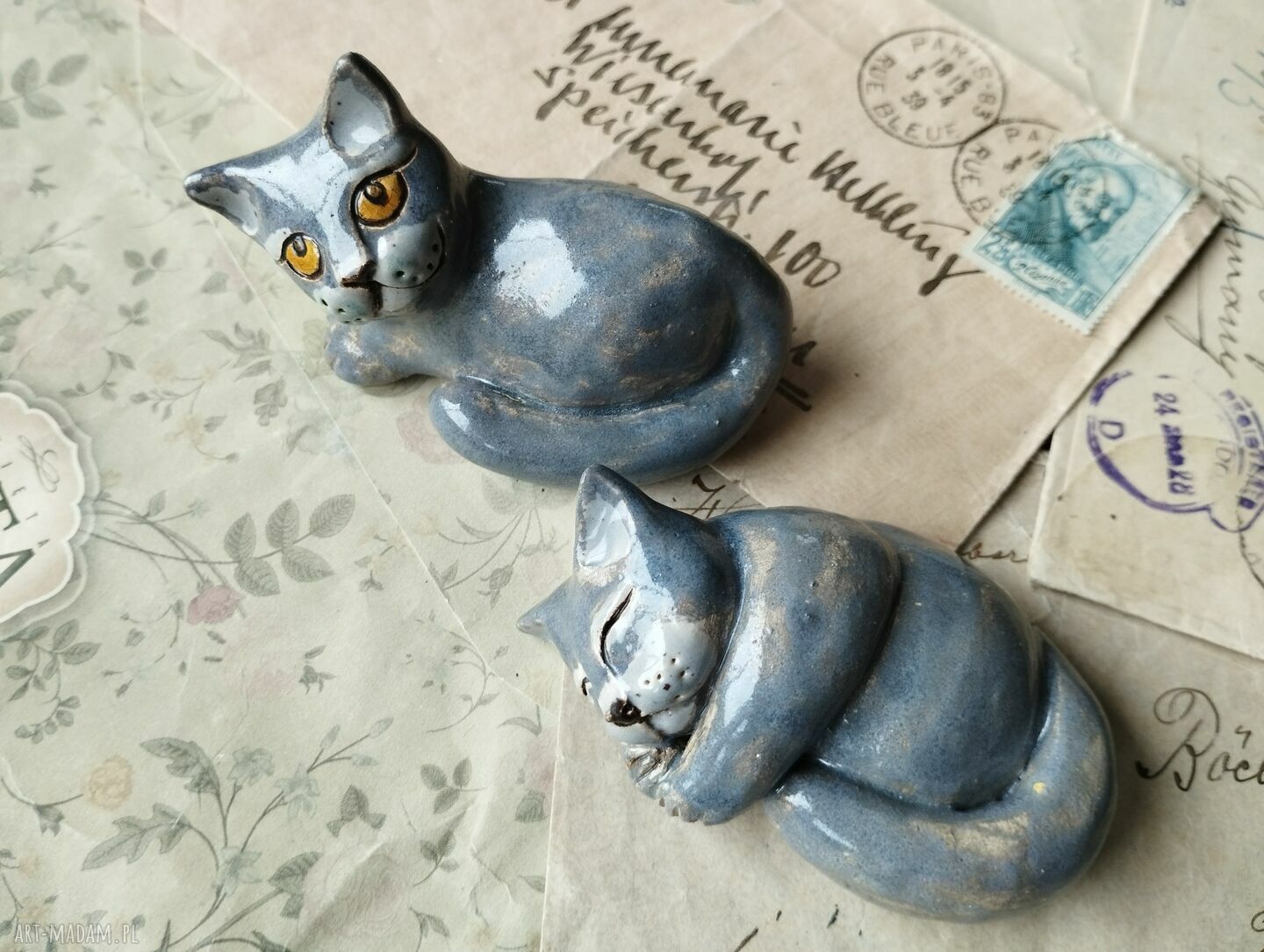 Kotki belgijskie - ceramika handmade