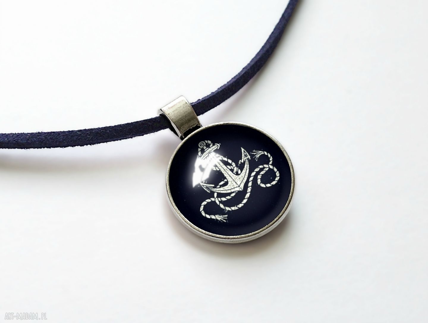 Choker z kotwicą Egginegg - marynarski naszyjnik symbol morza