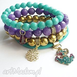 ki ka pracownia turquoise violet and gold