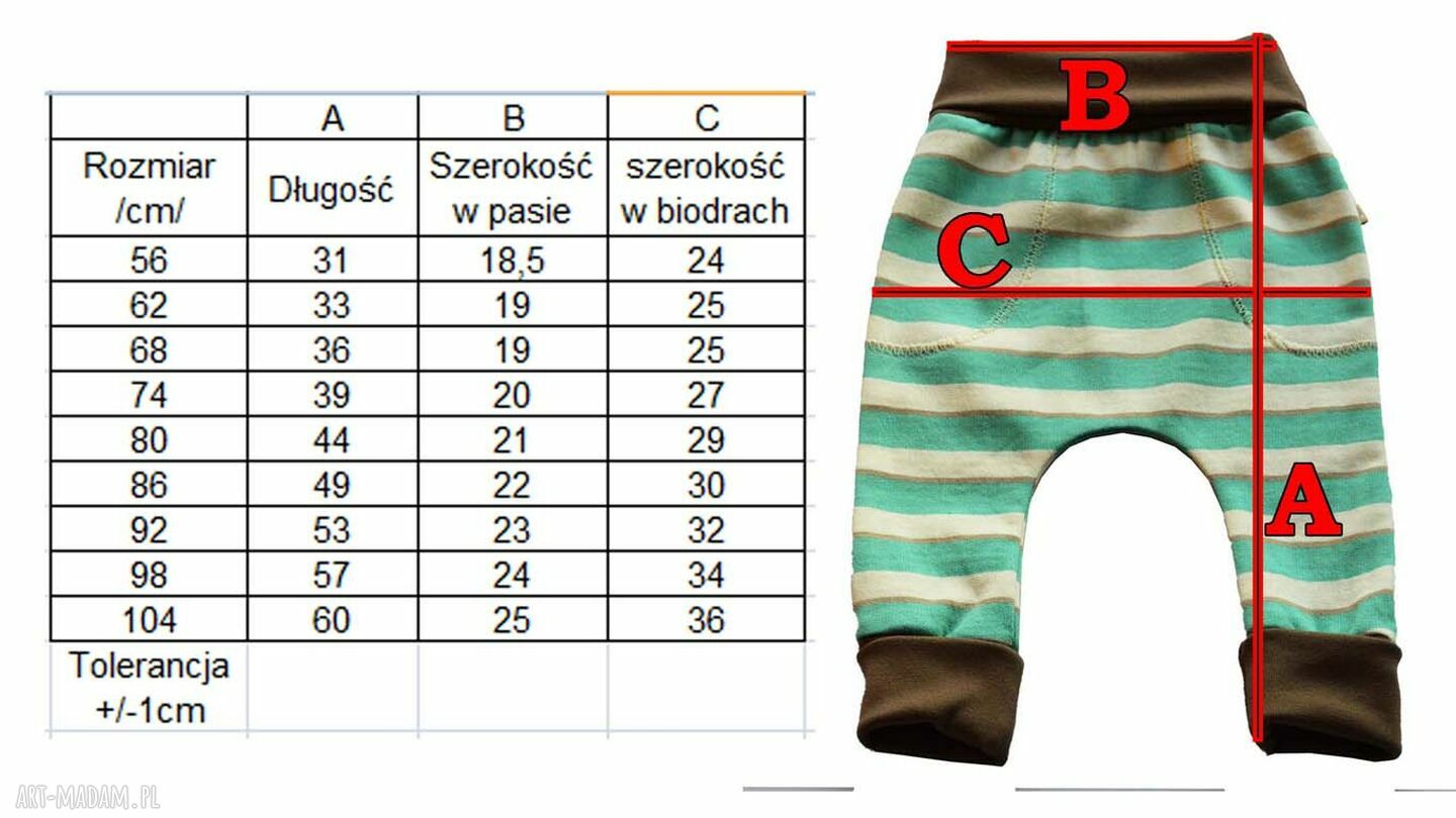 Kotwice bawełniane spodnie niemowlęce - marynistyczny wzór