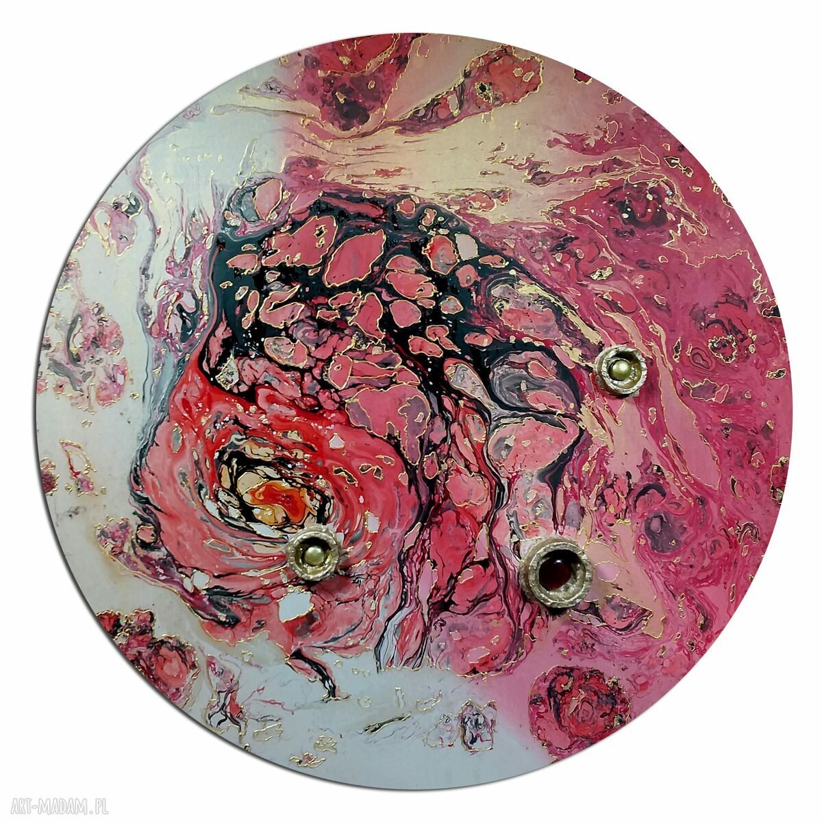 Krajobraz księżycowy 19 - okrągły obraz tondo (74,5 cm)