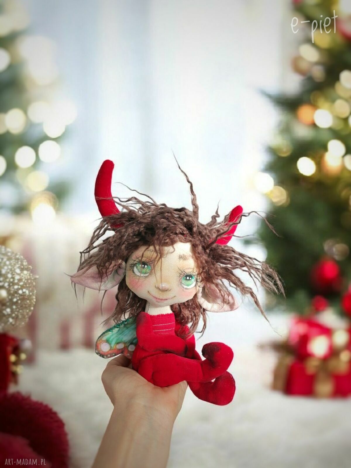 Krampusiątko e-piet. Artystyczna lalka kolekcjonerska