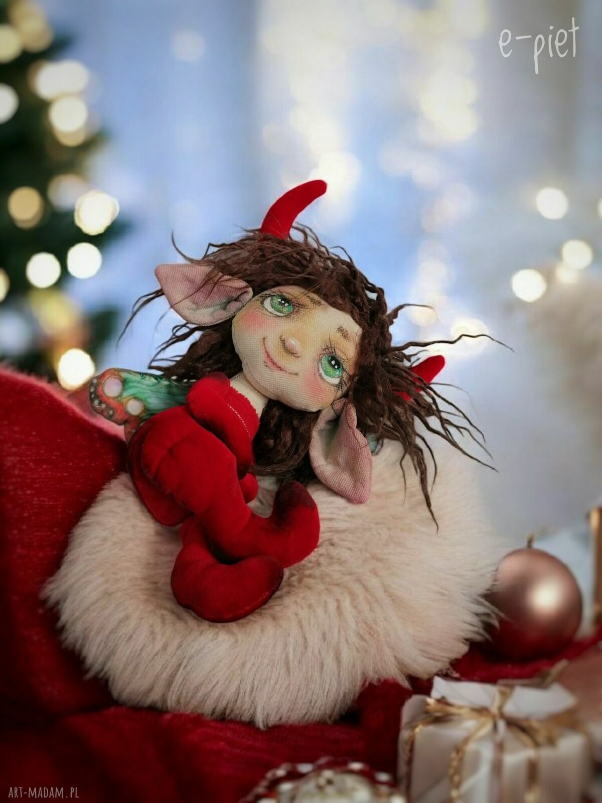 Krampusiątko e-piet. Artystyczna lalka kolekcjonerska