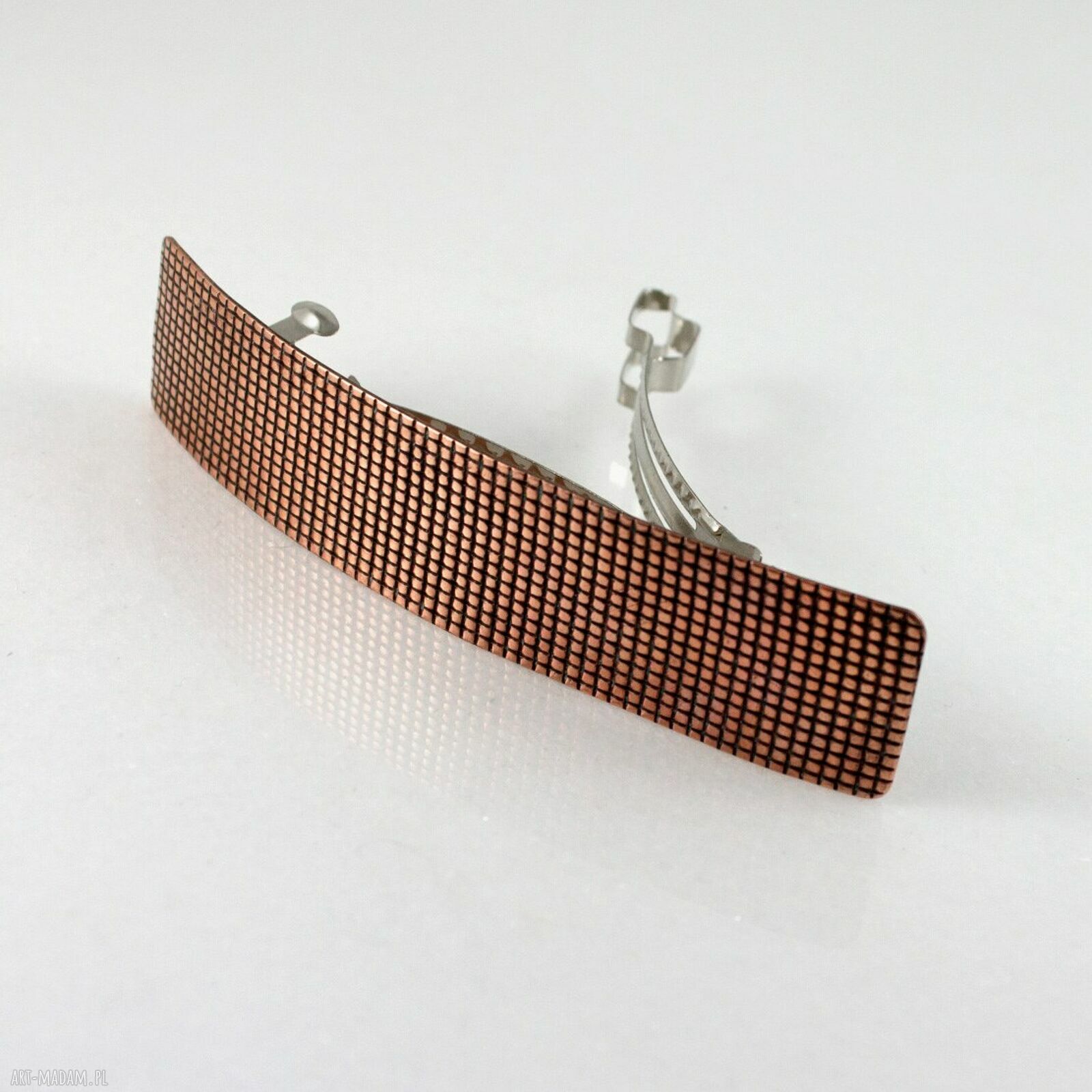 Kratka - miedziana klamra metalowa spinka 2205-22 - handmade