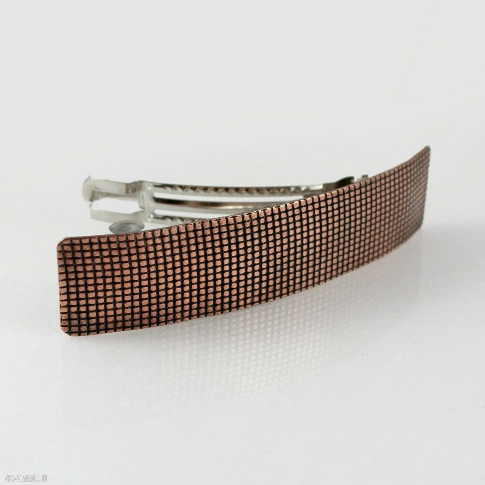 Kratka - miedziana klamra metalowa spinka (2205-22) - handmade