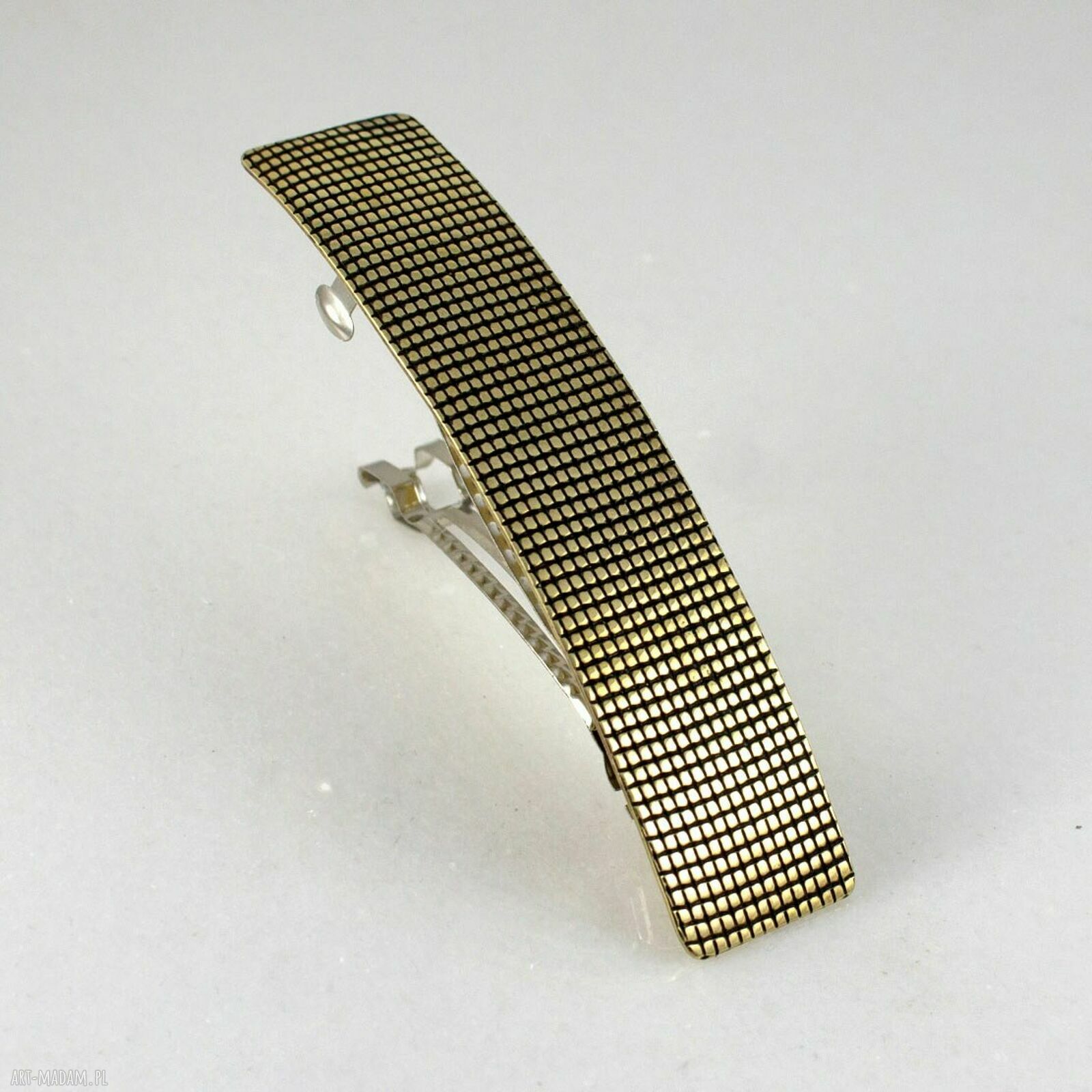 Kratka - mosiężna klamra minimalistyczna do włosów (2205-23)