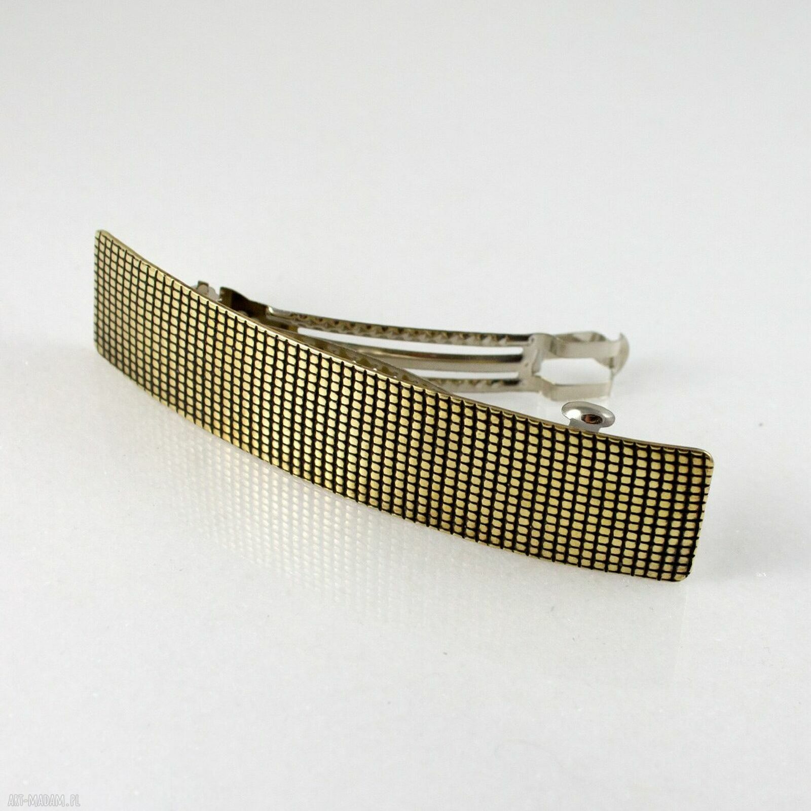 Kratka - mosiężna klamra minimalistyczna do włosów (2205-23)