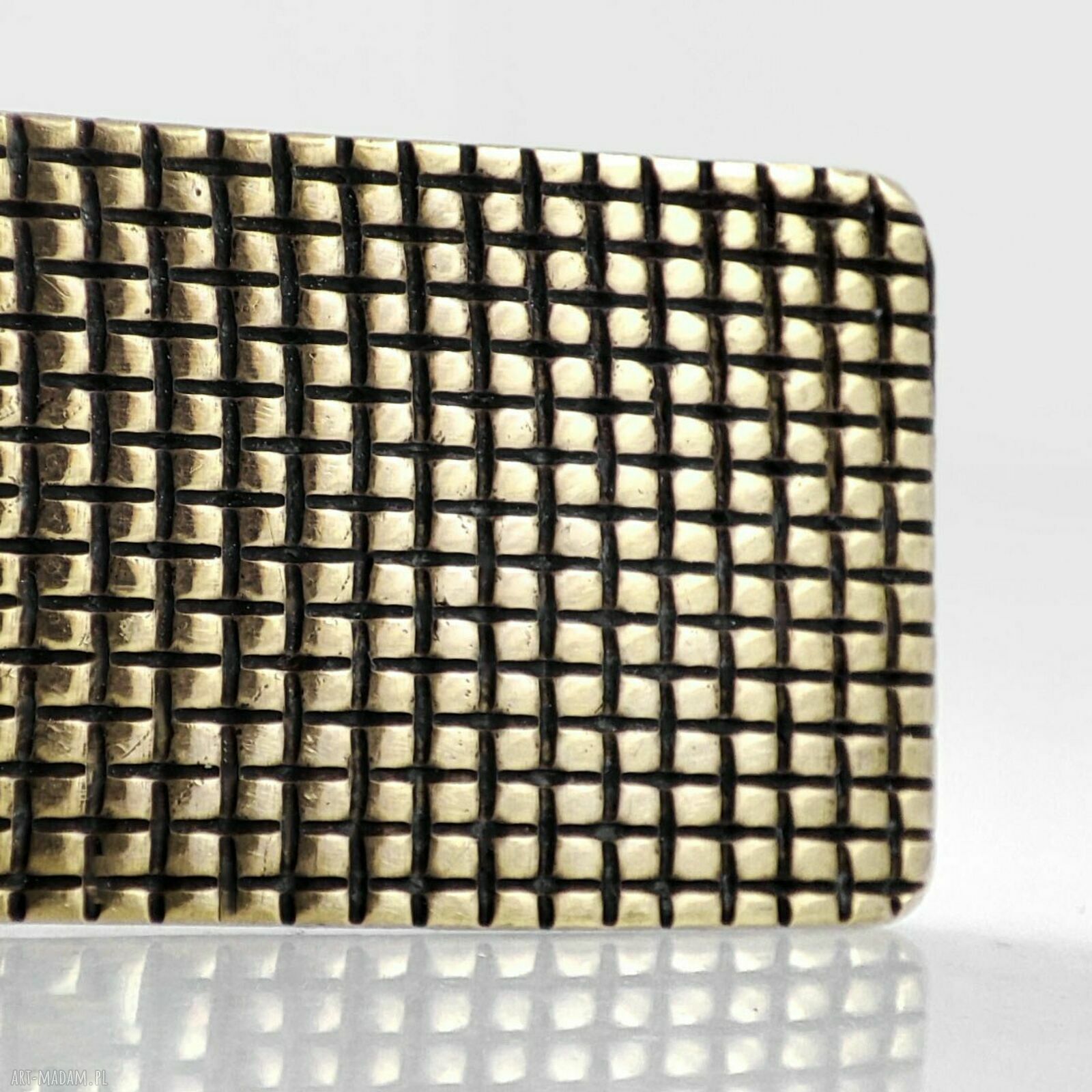 Kratka - mosiężna klamra minimalistyczna do włosów (2205-23)