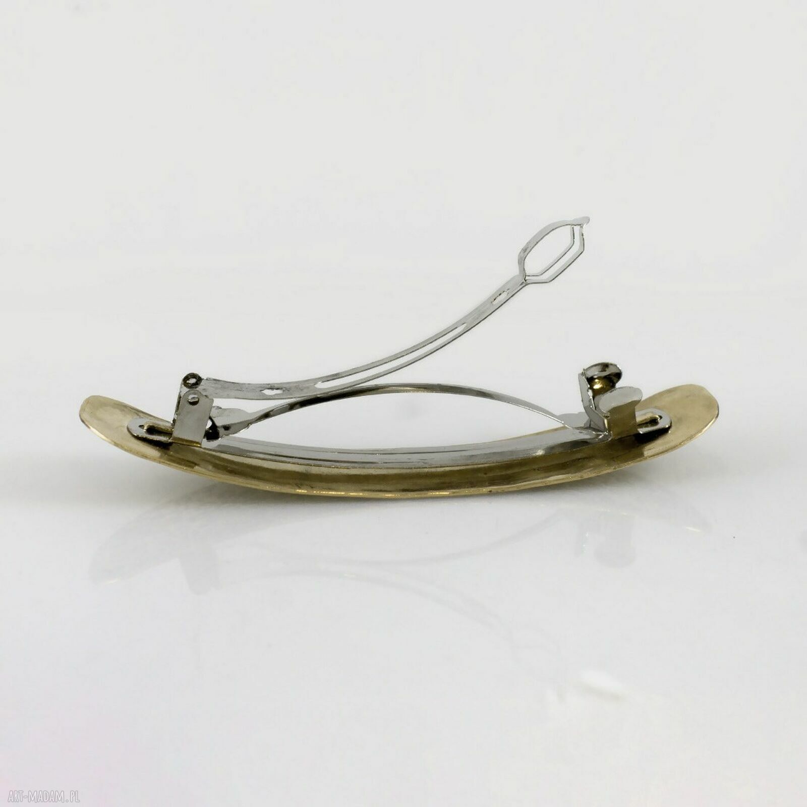 Kratka - mosiężna klamra minimalistyczna do włosów (2205-23)
