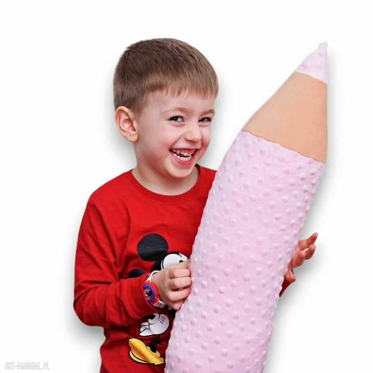 Kredka minky - poduszka wałek 60x15 cm jako zagłówek i ochraniacz