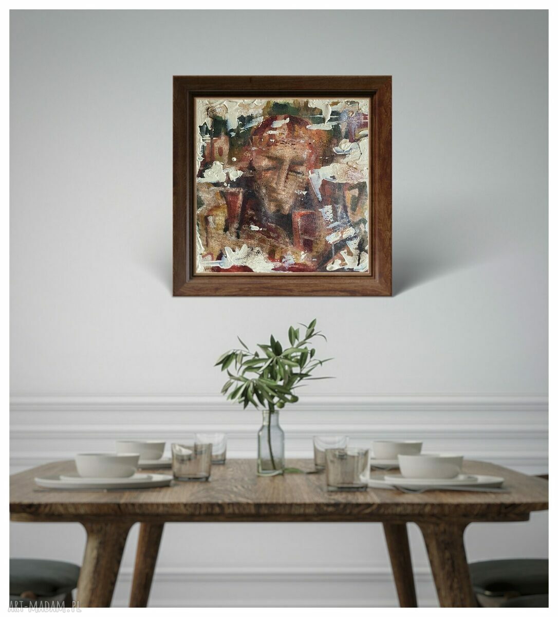 Król Artur - Upadek Camelotu 39x39 - obraz strukturalny z akrylu