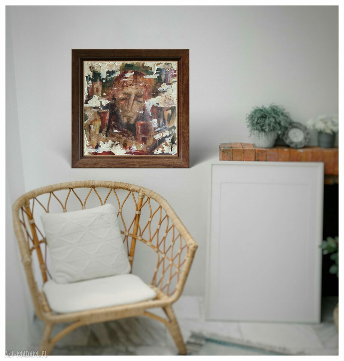 Król Artur - Upadek Camelotu 39x39 - obraz strukturalny z akrylu