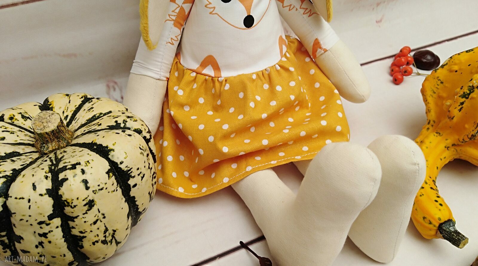 Króliczek Tilda przytulanka antyalergiczna - 38 cm, bawełna - prezent handmade