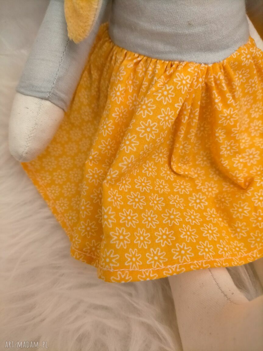 Króliczek Tilda przytulanka 38 cm - antyalergiczna maskotka z bawełny