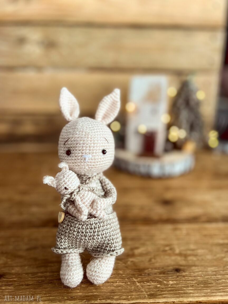 Mini kosmetyczka lniana w kolorze zgaszony róż - boho
