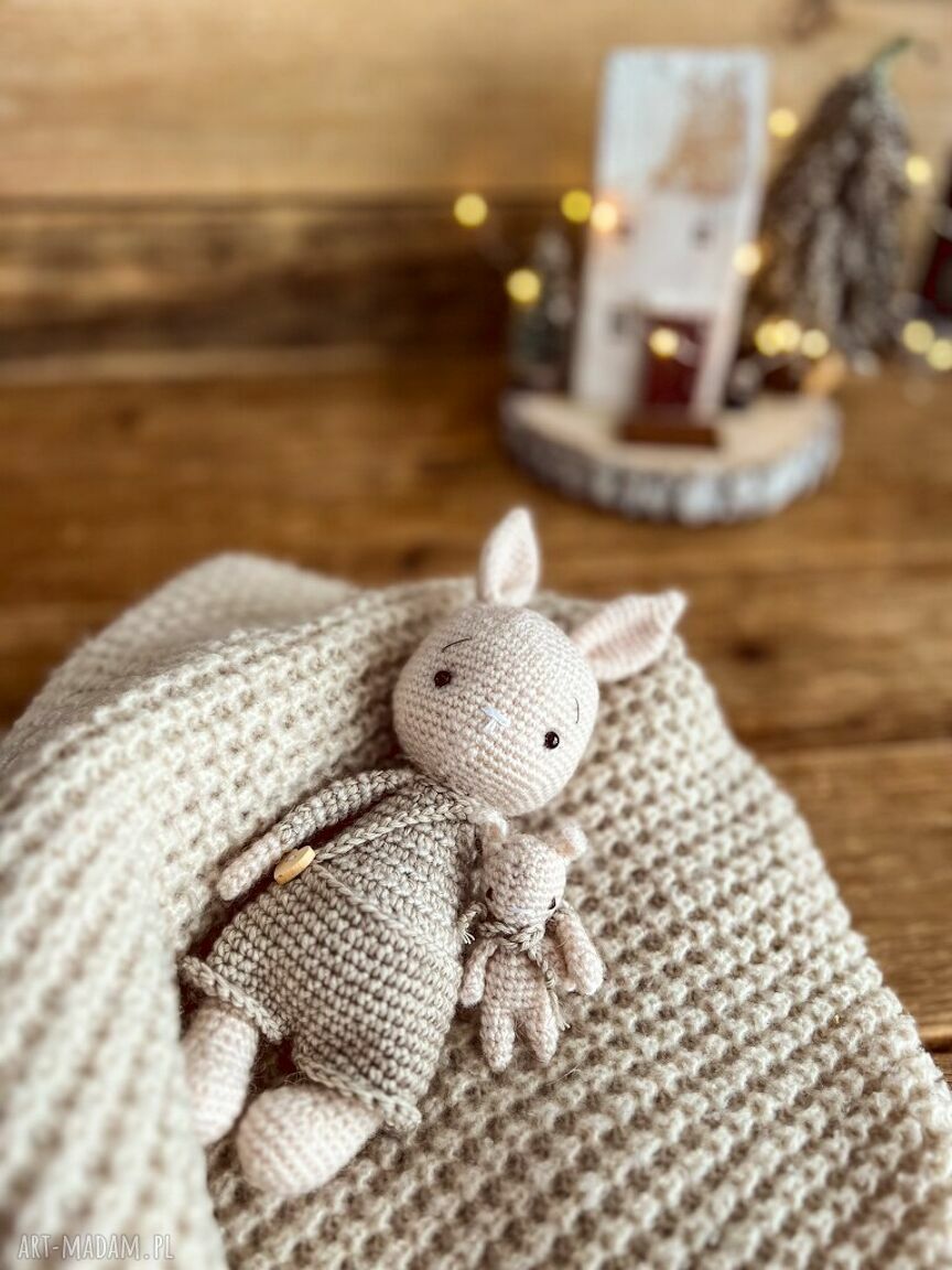 Mini kosmetyczka lniana w kolorze zgaszony róż - boho