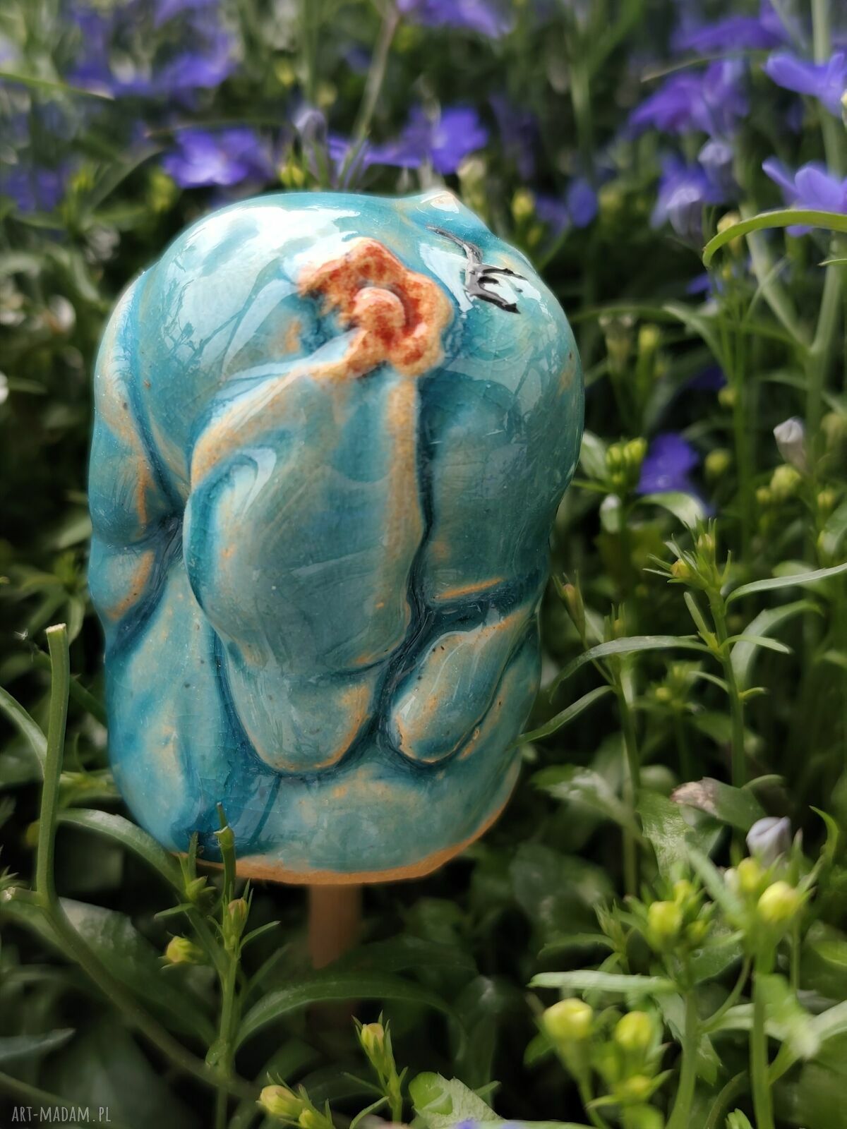 Królik ceramiczny Wolna Chwila - dekoracja do kwiatów i na półkę
