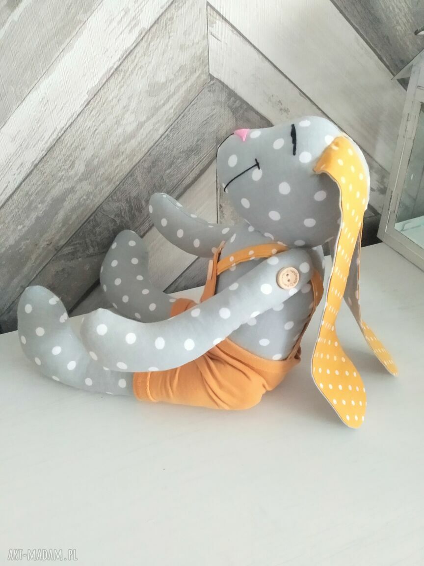 Królik na chrzest - personalizowany imię i dedykacja