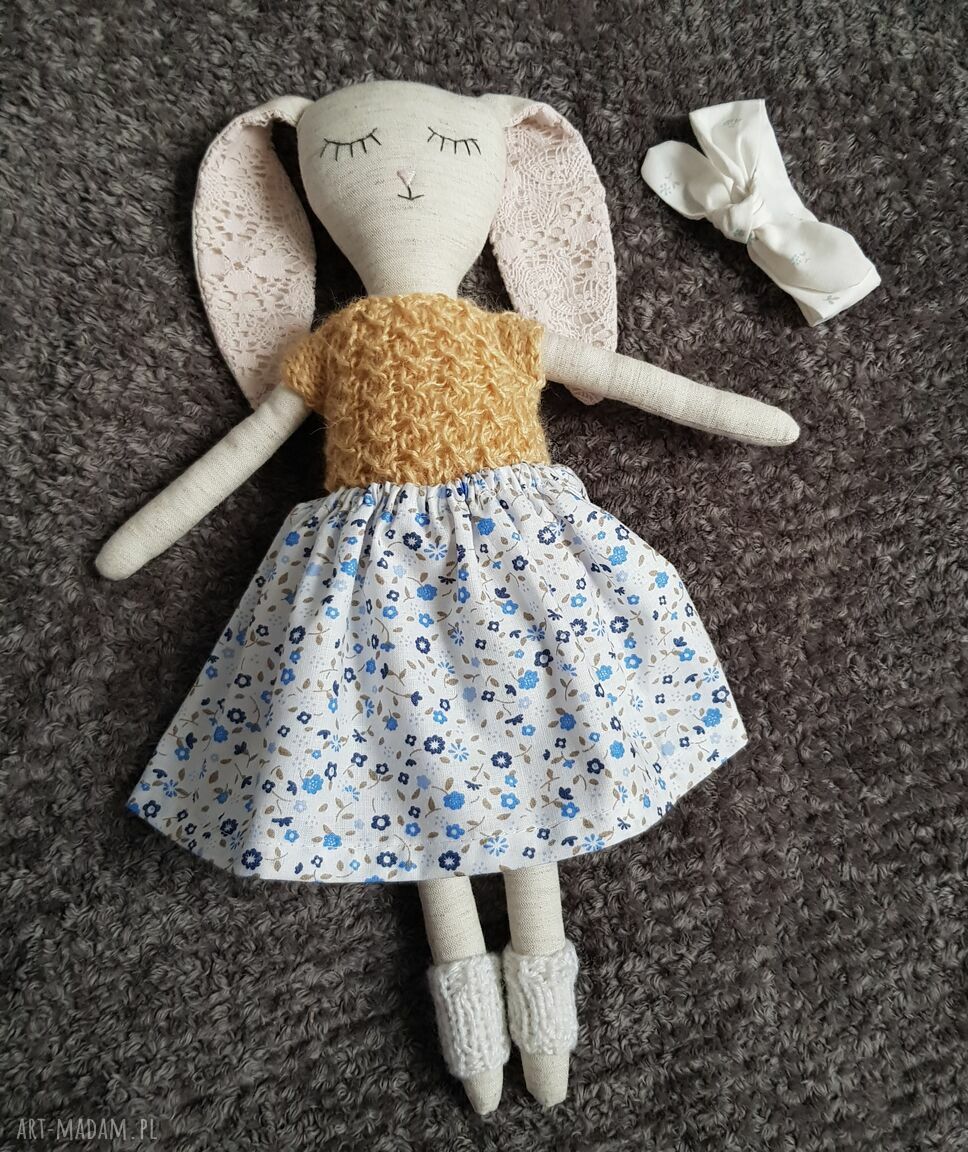 Tilda Królik - lalka handmade dla dziewczynki