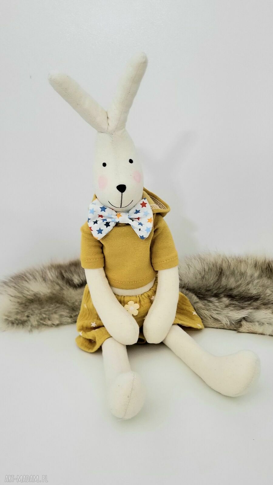 Królik zając z personalizacją 52 cm