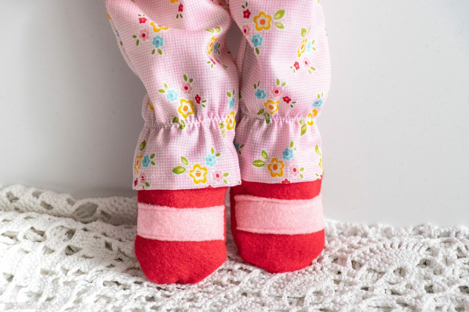 Krówka Kasia 41 cm - zestaw ubranek dla pokoju dziewczynki - handmade