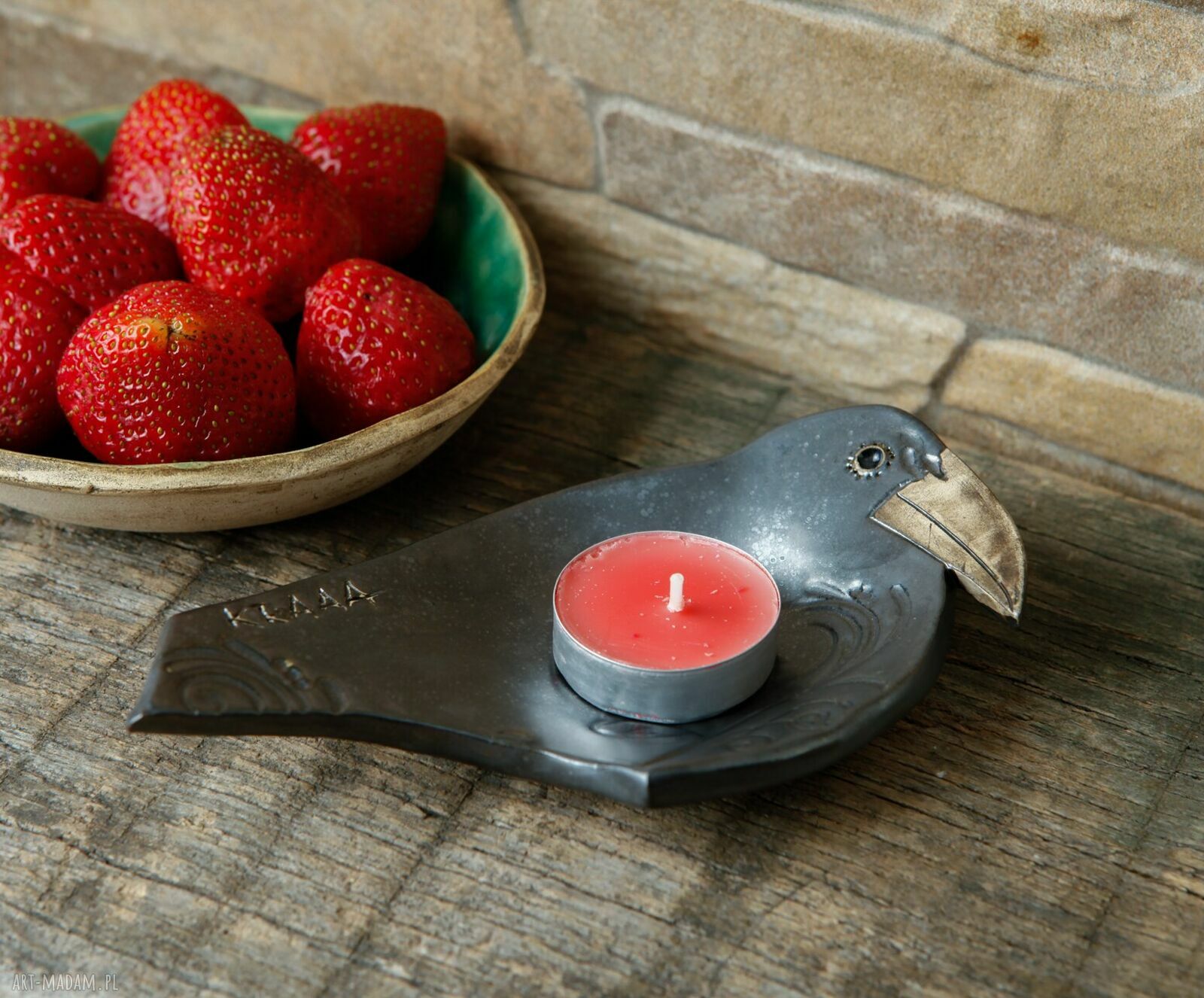 Kruk ceramiczny - podstawek na biżuterię, tealight i kadzidło