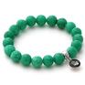 jadeit bransoletki zielone black & emerald jade set with