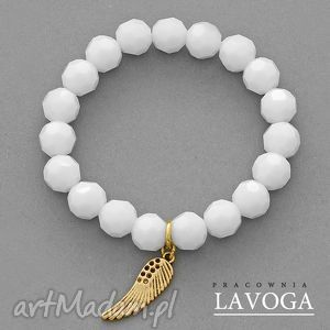 lavoga crystal with pendant in white