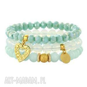 lavoga simply charm - opal mint & gold trio