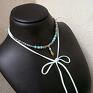 niebanalne naszyjniki choker 2 w 1 - mint