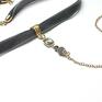 oryginalne naszyjniki choker - /smycz/ graphite/