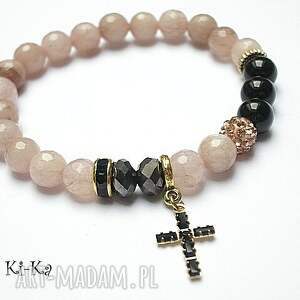 kolekcja rich - nude and black cross